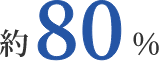 約80%